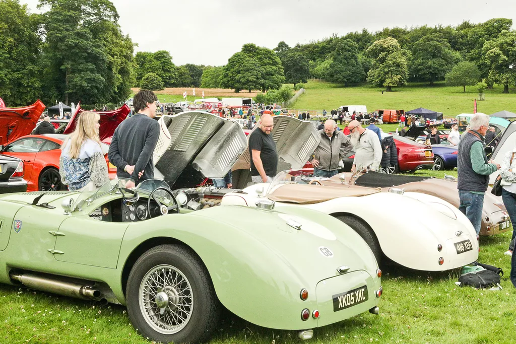 classic car and motorcycle show at Norwood Park