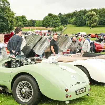 classic car and motorcycle show at Norwood Park